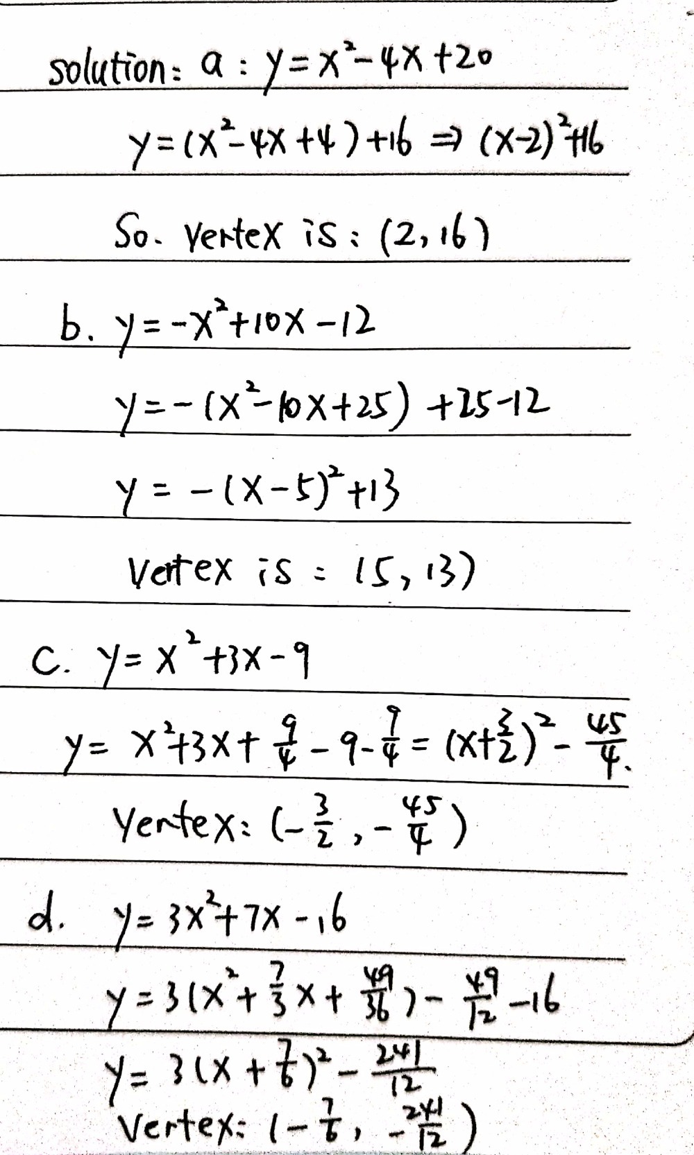 Question 2 Determine The Equation Of Each Of The Gauthmath