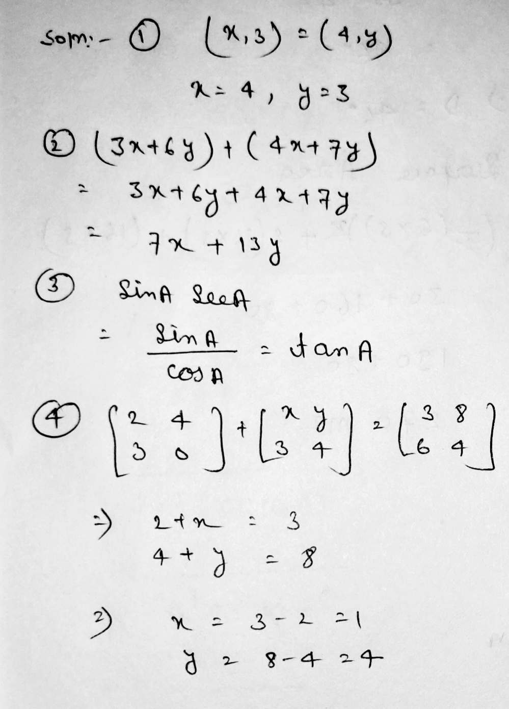 Find The Value Of X And U If X 3 4 Y Add 3x 6y Gauthmath