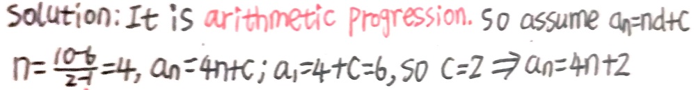 Find the nth term ,6,10,14,18,... - Gauthmath