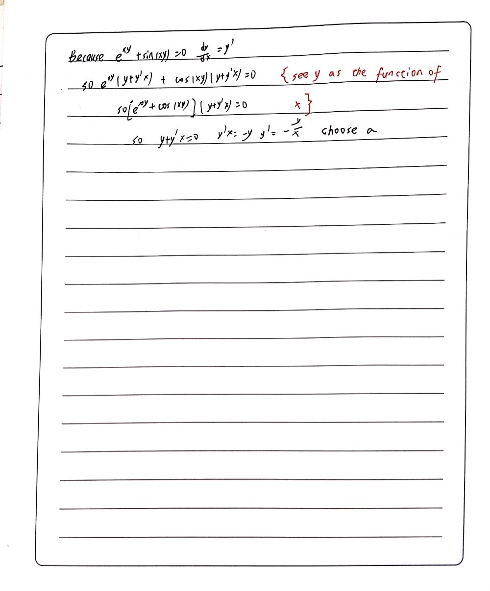 Find Dy Dx Using Partial Differentiation If Exy Gauthmath