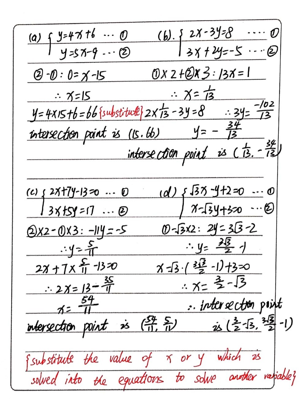 A Y 4x 6 And Y 5x 9 B 2x 3y 8 And 3x 2y 5 C 2x 7y Gauthmath