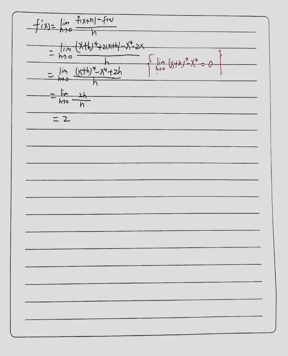 Using The Formula Fprimex Lim Text A H Arrow Gauthmath