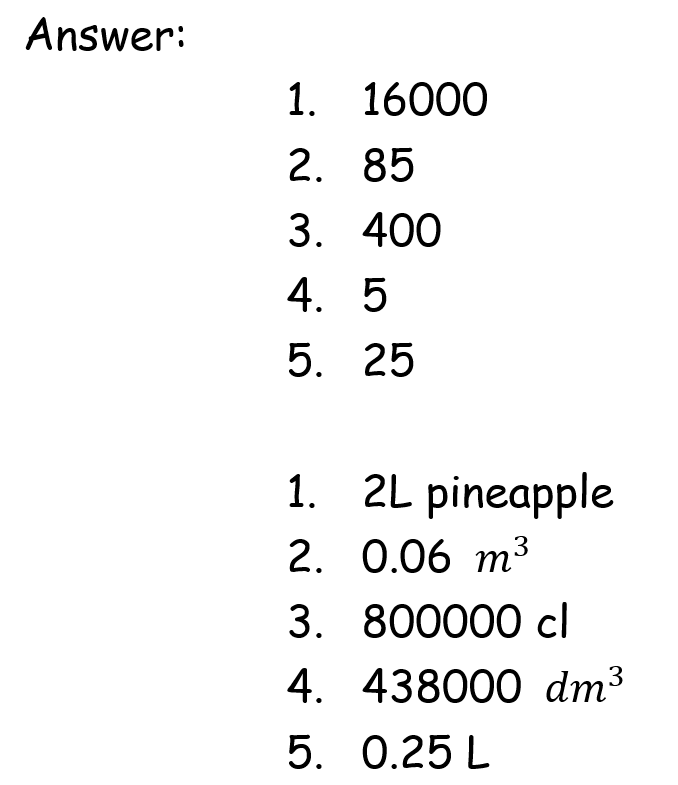 Direction Convert The Following Volumes To The In Gauthmath Direction Convert The Following Volumes To The In Gauthmath