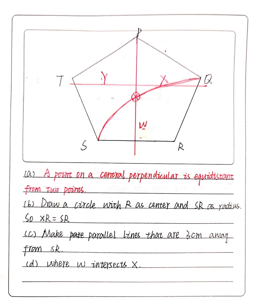 Solved: Diagram in the answer space below, shows a regular pentagon ...