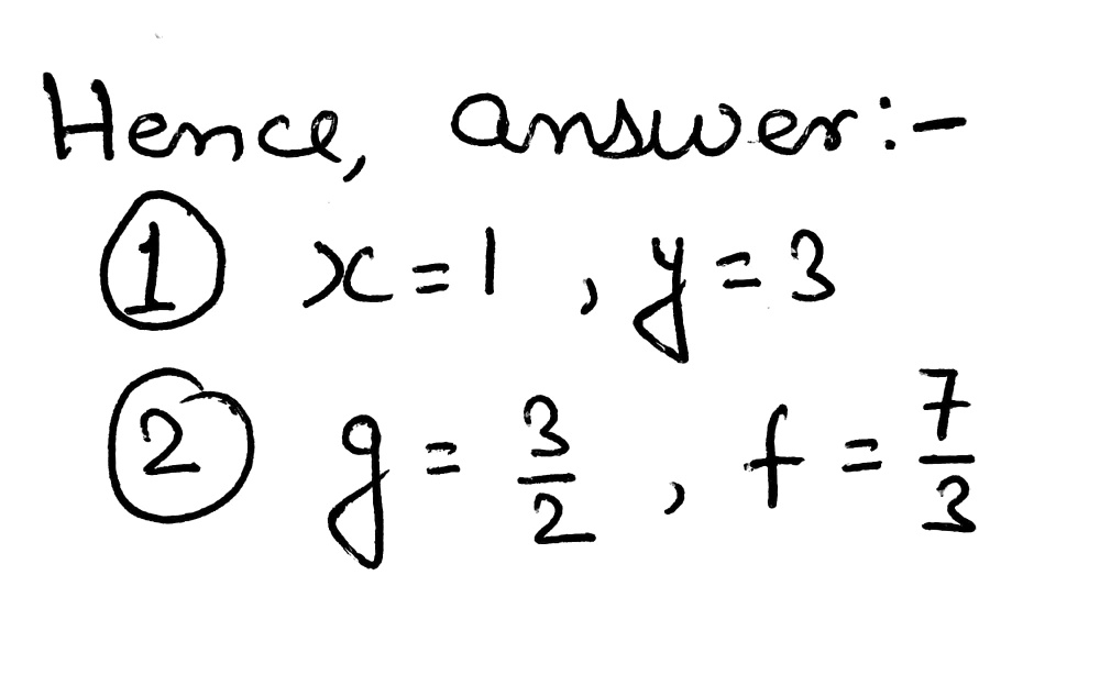 1 Use The Method Of Substitution To Solve The Fo Gauthmath