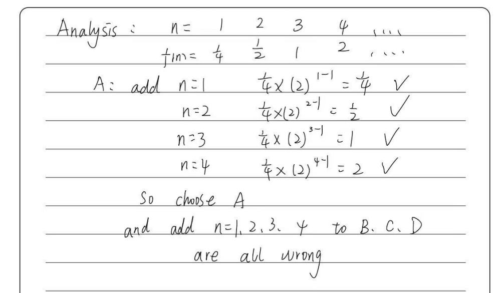 A Sequence Is Shown Below 1 4 1 2 Select The Gauthmath