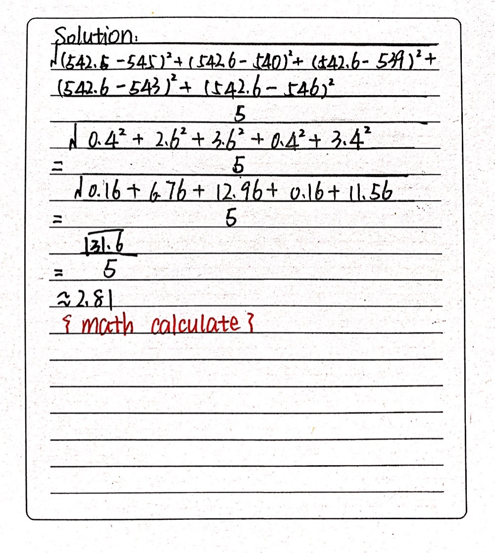 Square Root Of Frac542 6 5452 542 6 5402 542 6 5 Gauthmath