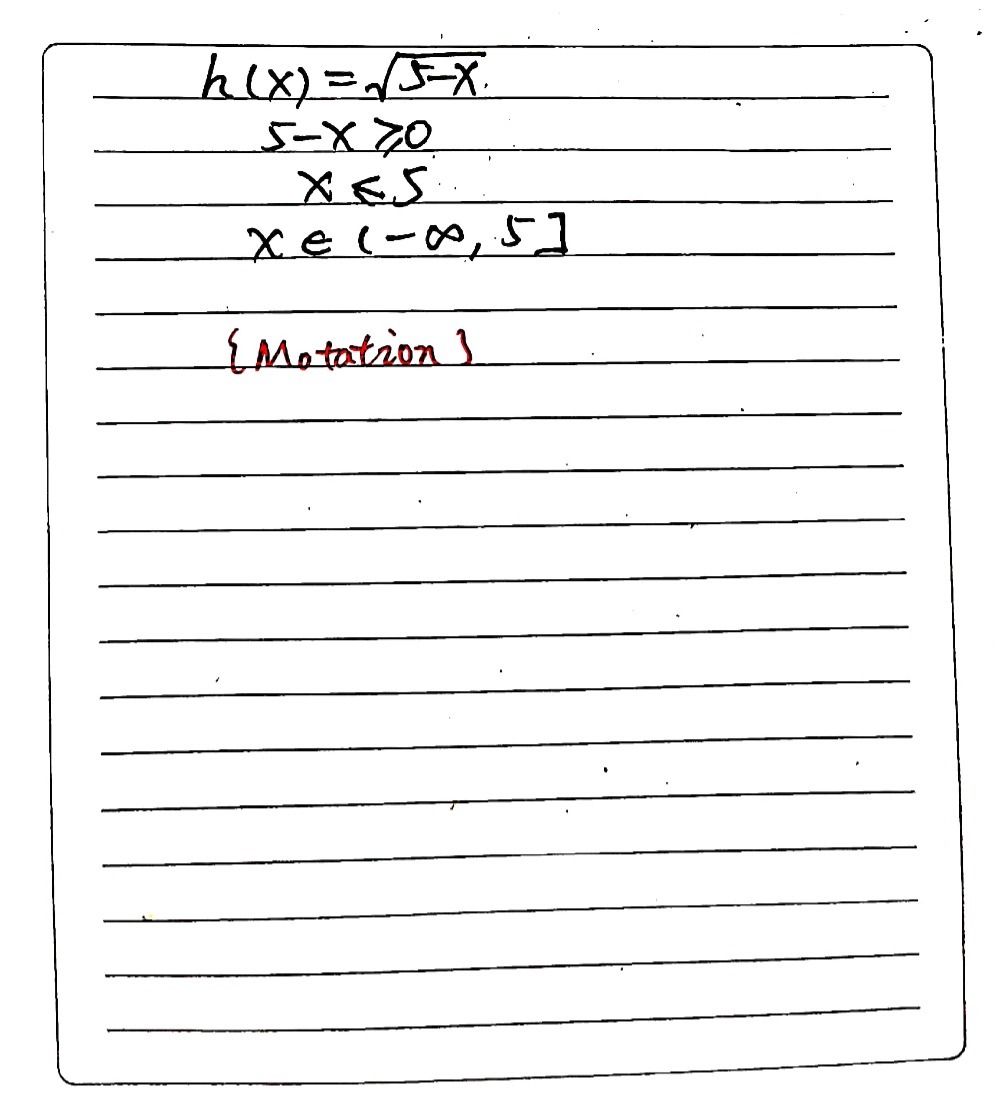 Find The Domain Of The Function H X Square Root Gauthmath