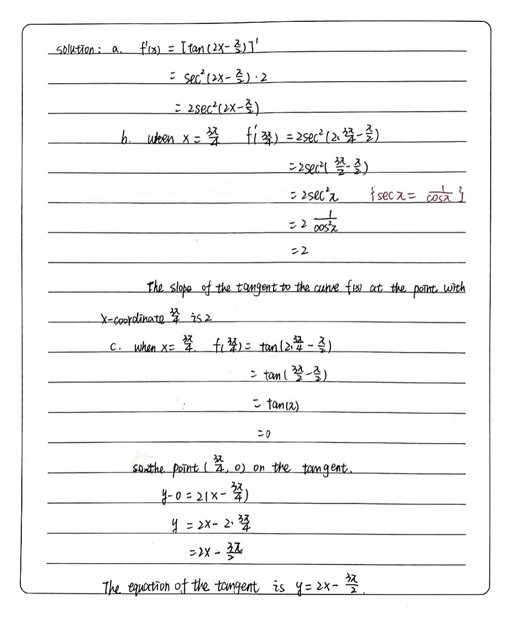 3 Consider The Function Fx Tan 2x Frac P 2 Gauthmath