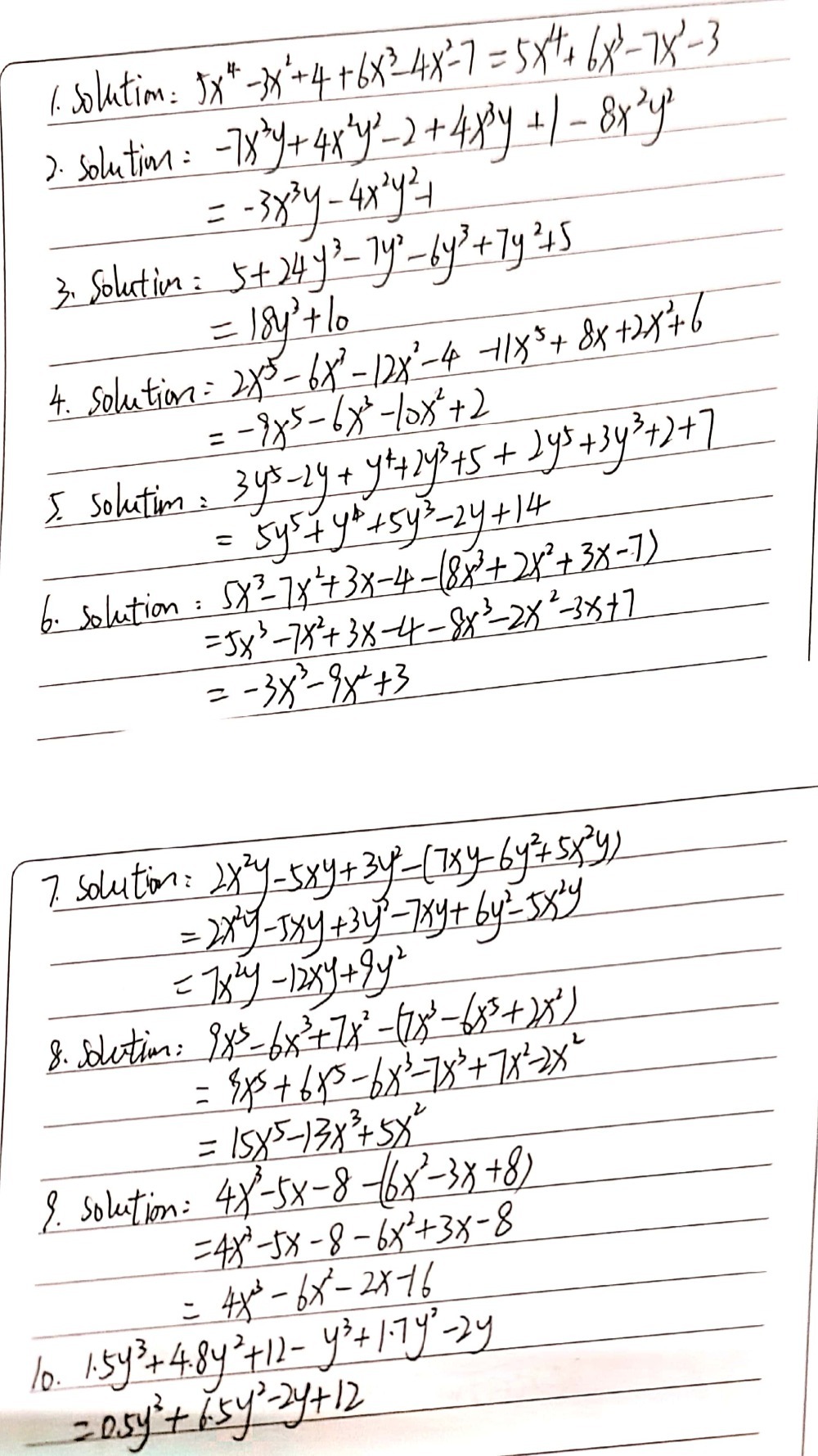 B Perform The Indicated Operations Show The Solu Gauthmath