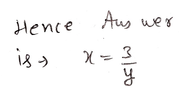 Make X The Subject Of The Formula Y 3 X The Fir Gauthmath