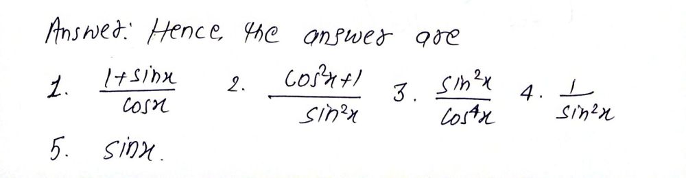 Directions Simplify The Given Trigonometric Expr Gauthmath