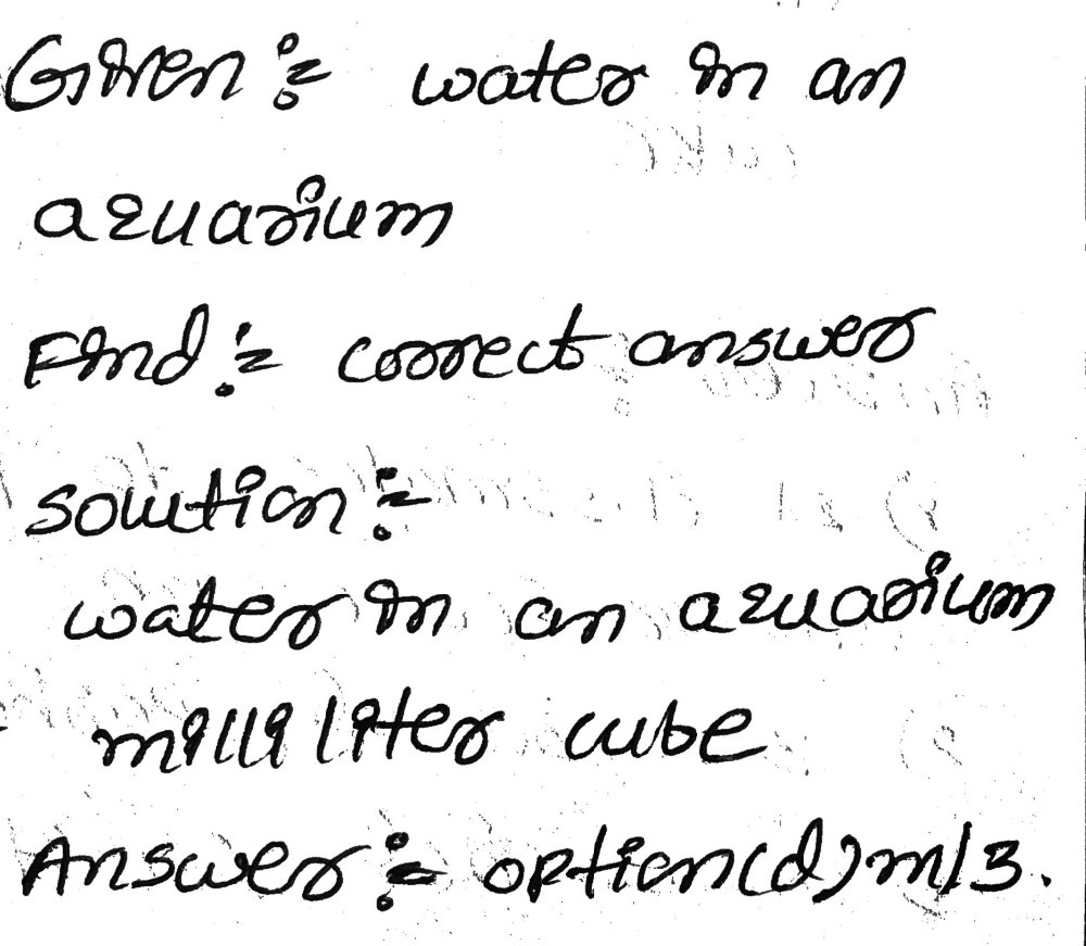 6 Water In An Aquarium Cm3 Mm3 Dm3 Ml3 Gauthmath 6 Water In An Aquarium Cm3 Mm3 Dm3 Ml3 Gauthmath