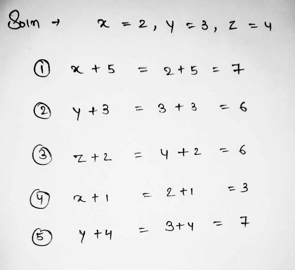 X 2 Y 3 And Z 4 Calculate The Value Of Each Of T Gauthmath