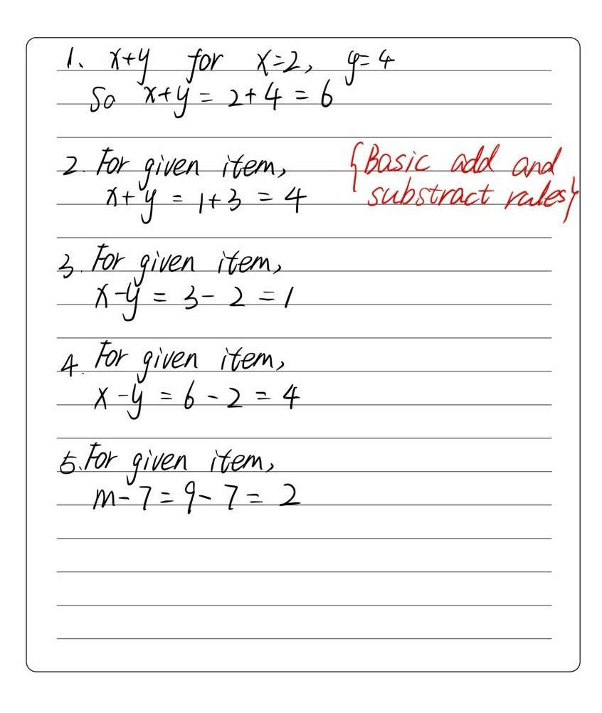 X Y For X 2 Y 4 X Y For X 1 Y1y 3 X For X 3 Y 2 4 Gauthmath