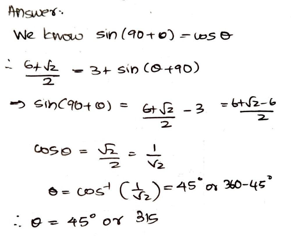 Solve Each Equation For 0 8 360 Round Gauthmath