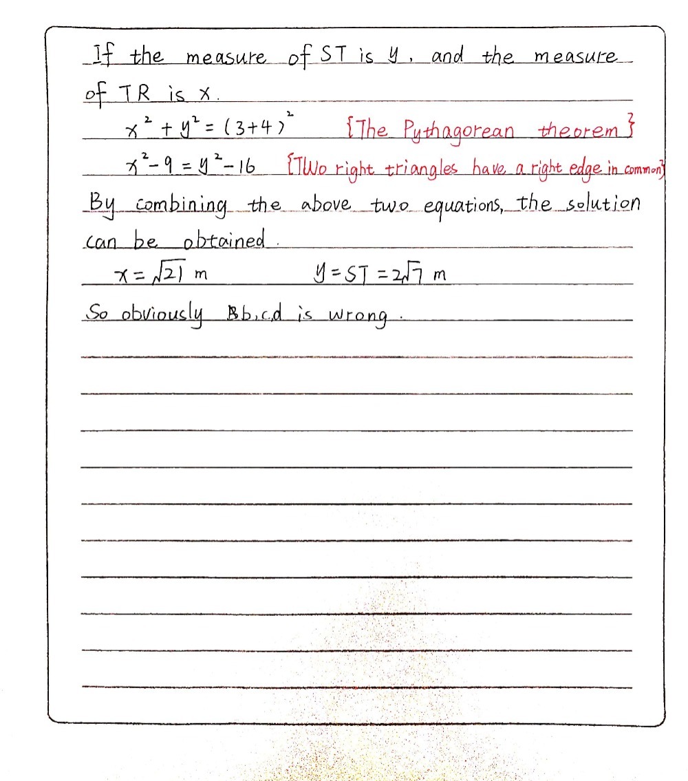 Solve For The Measure Of St A St 2 Square Root Of Gauthmath