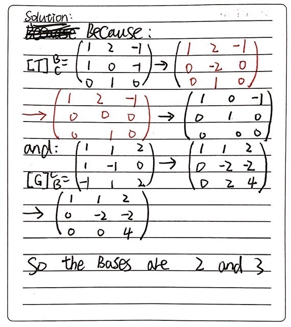 3 Let T R3 P2 And G P2rr3 Linear Transformation Gauthmath