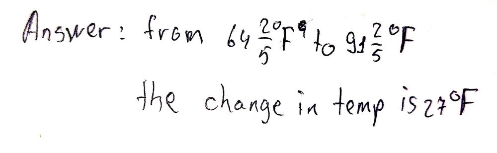 The Temperature In The Unit Of Degree Celsius Gauthmath