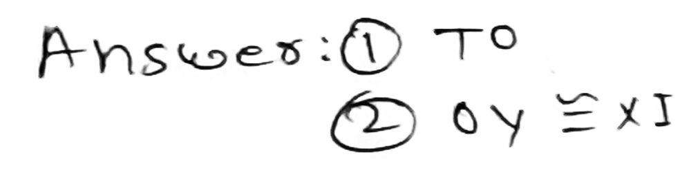 6 Which Side Of Atoy Corresponds To Overline Mi O Gauthmath