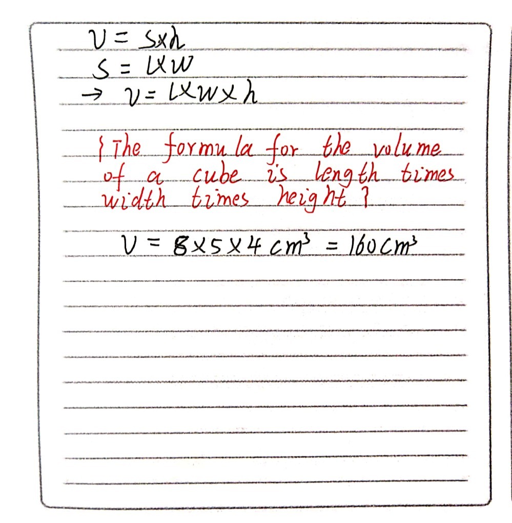 A Mm3 B Cm3 D M3 C D33 8 What Is The Formula To Gauthmath