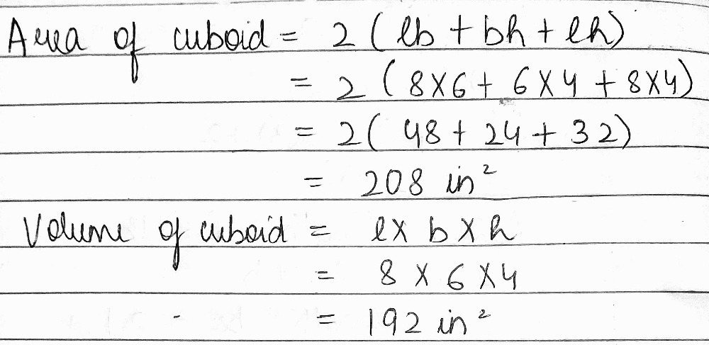 Find The Surface Area And Volume Of The Figure A Gauthmath
