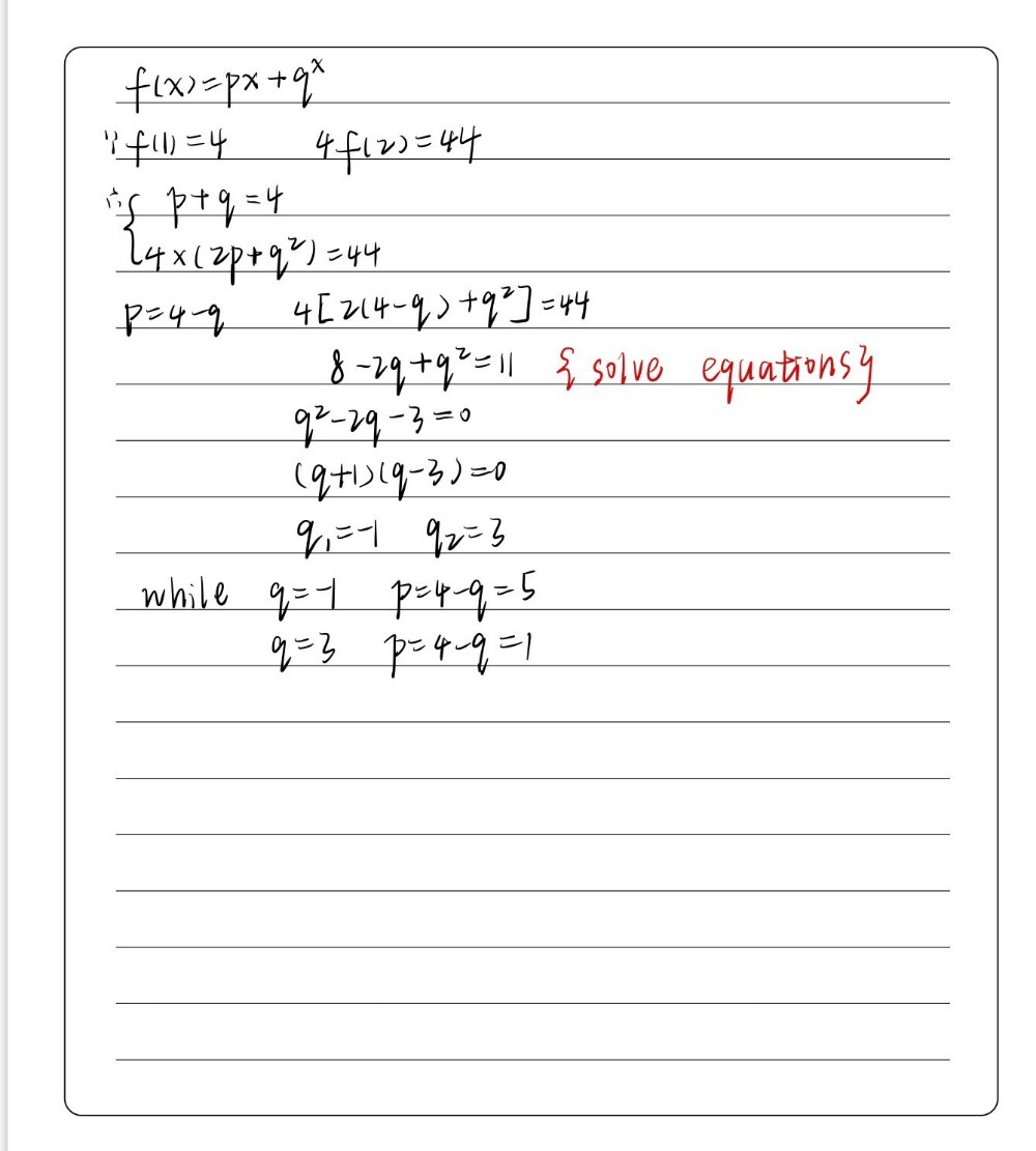 Solved: Ser Jepp has a favorite function defined by f(x)=px +q^(wedge)x ...