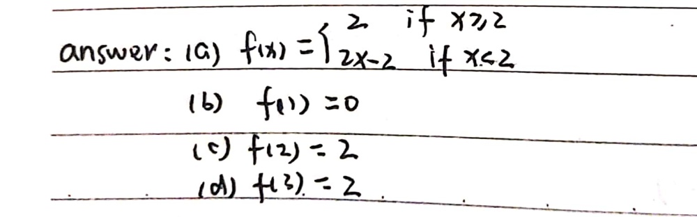 Let Fx X X 2 A Express F As A Piece Wise Functio Gauthmath