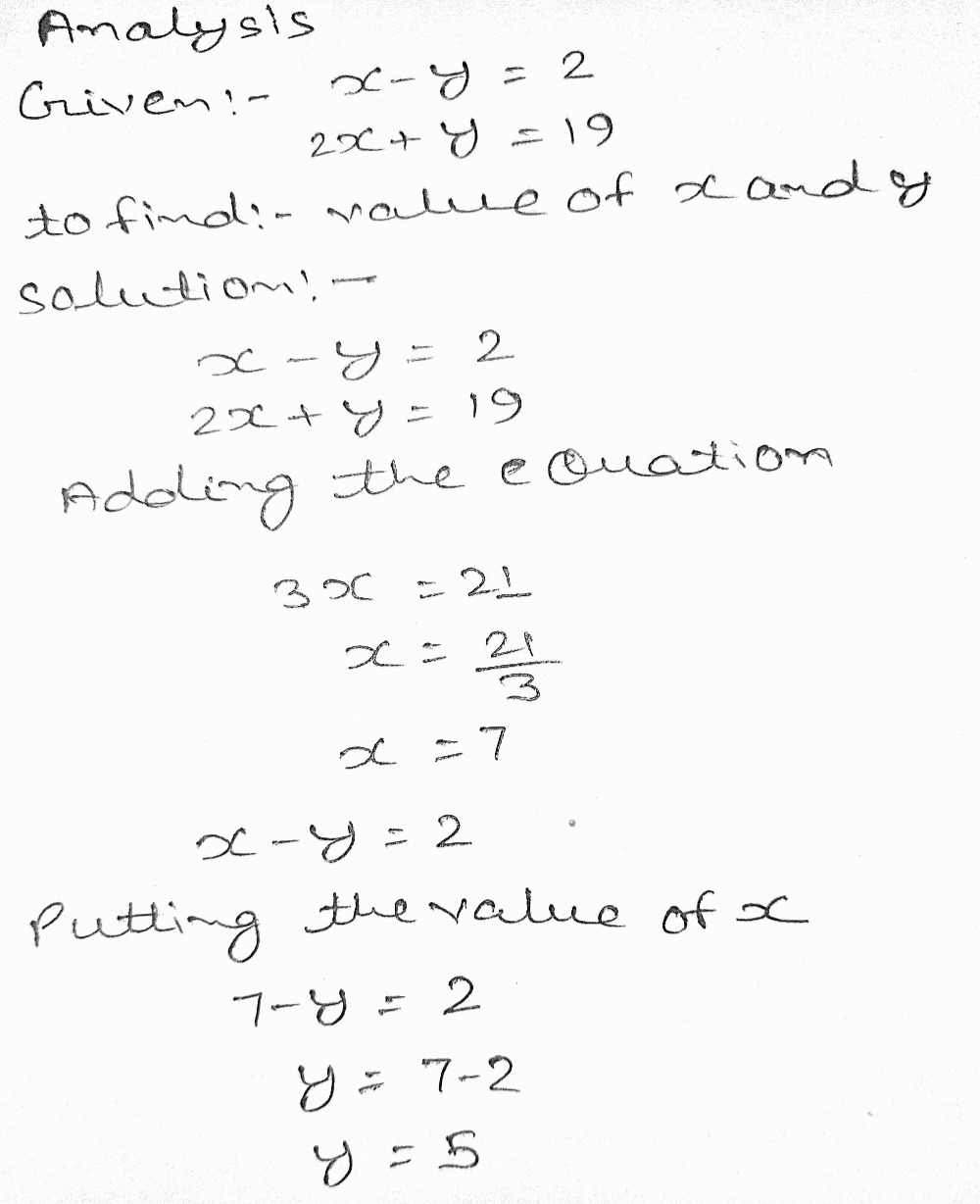 X Y 2 2x Y 19endarray Gauthmath