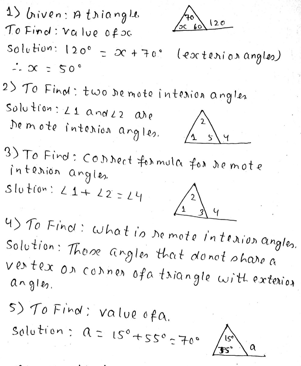 Solved: Worksheet: Remote Interior Angles: Definition & Examples https ...