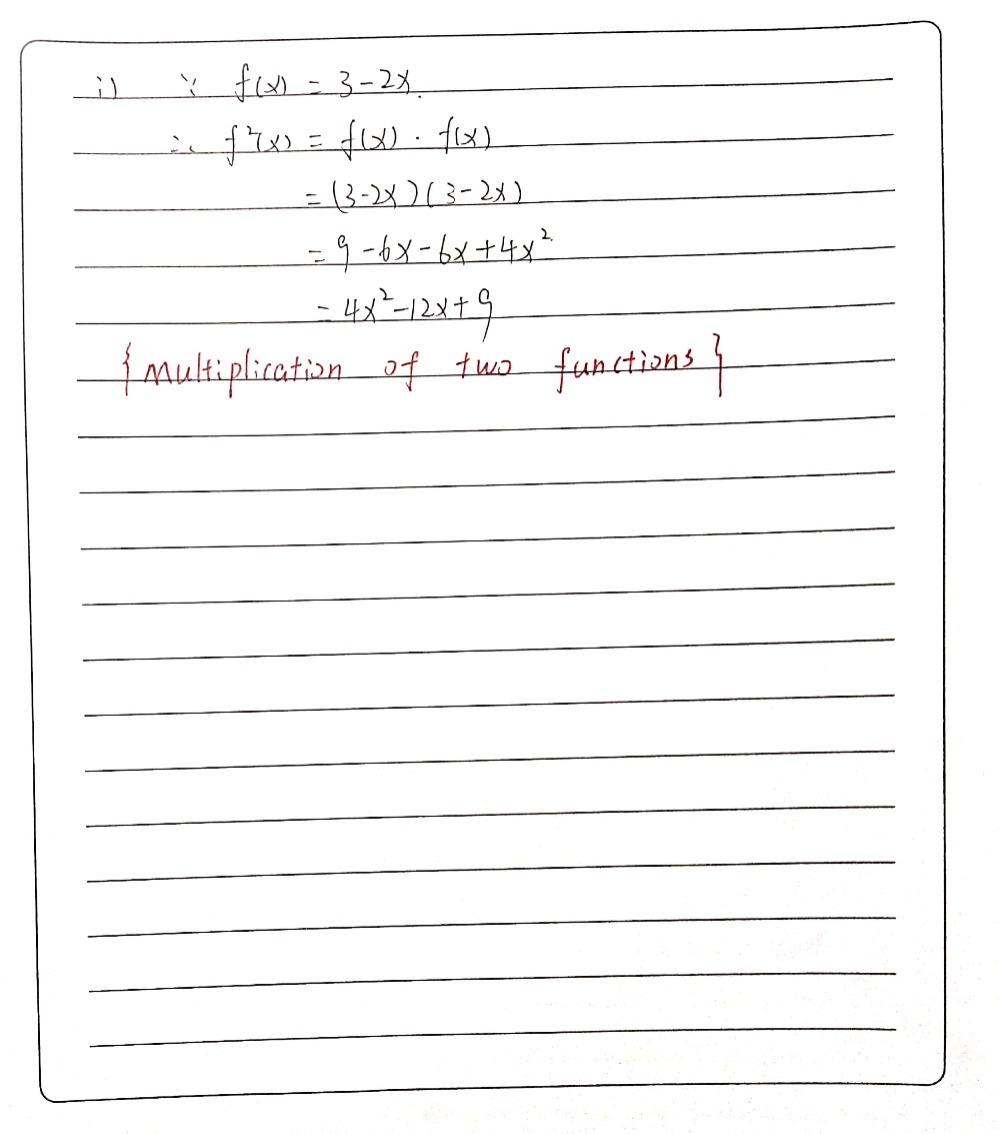 The Functions F And G Ae Given By Fx 3 2 X Gauthmath