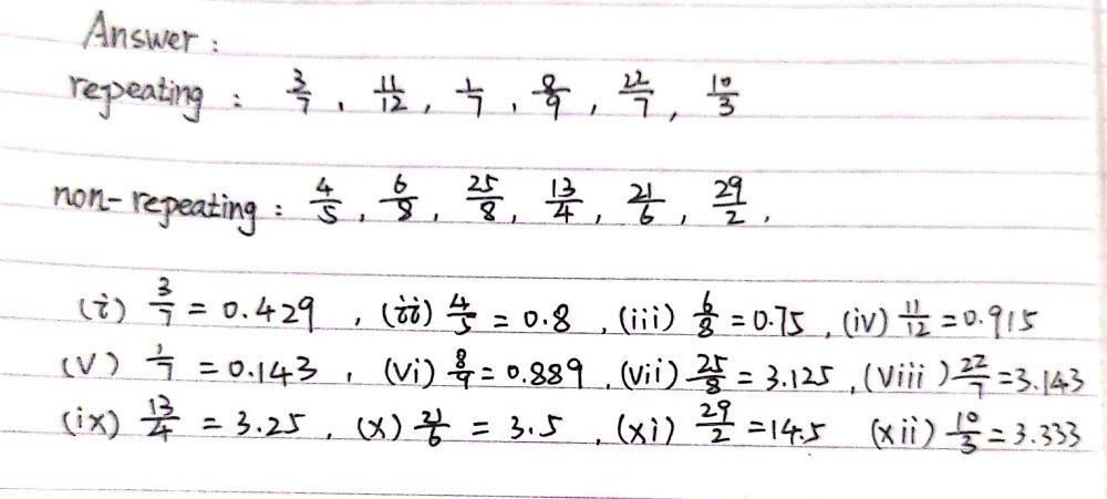 4 Convert The Following Rational Numbers Into De Gauthmath