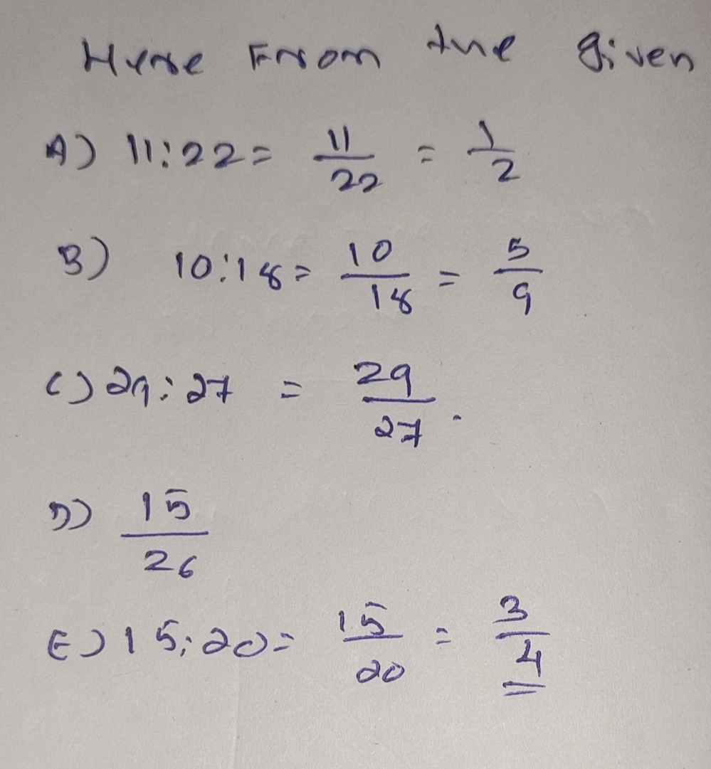 Select All Ratios That Are In Their Simplest Form Gauthmath