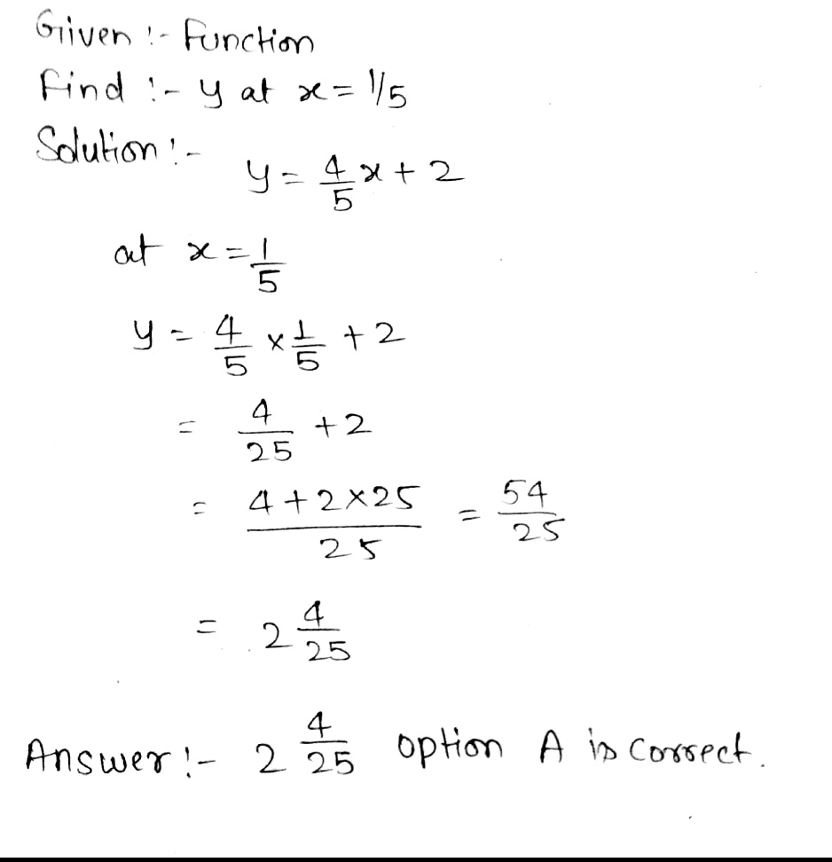 40 Evaluate The Following Function When X 1 5 Gauthmath