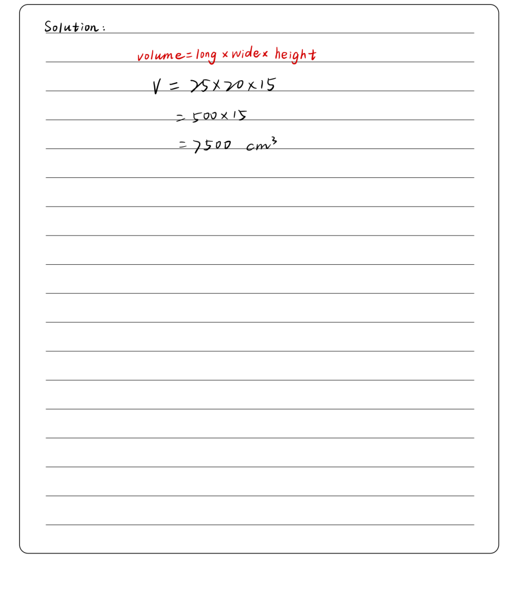 2 A Rectangular Block Of Wood Is 25 Cm Long Gauthmath