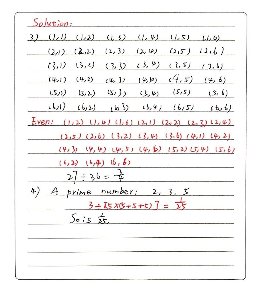 3 If two dice are rolled, what is the probability - Gauthmath