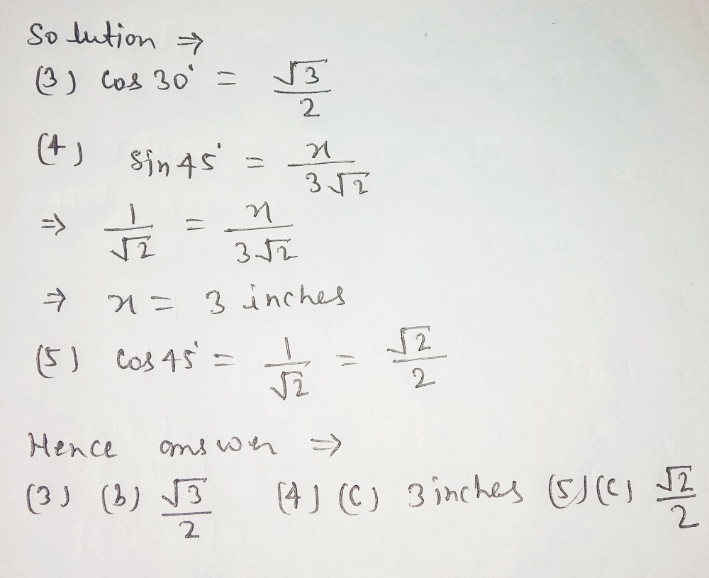3 What Is The Exact Value Of Cos 30 Gauthmath 3 What Is The Exact Value Of Cos 30 Gauthmath