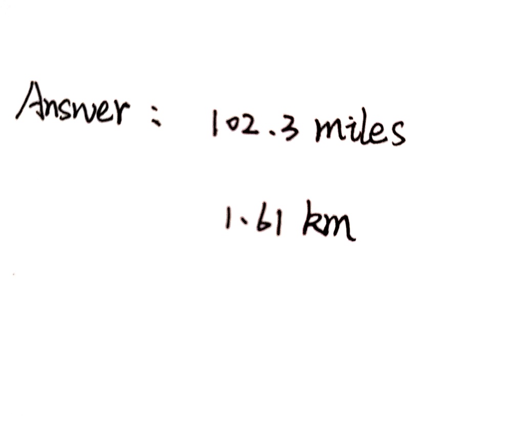 3 2 1 Write The Formula For Changing Kilometres Gauthmath