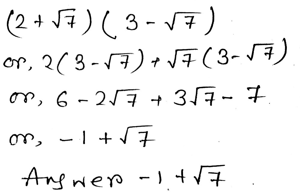 1 Expand And Simplify 2 Square Root Of 73 Squar Gauthmath