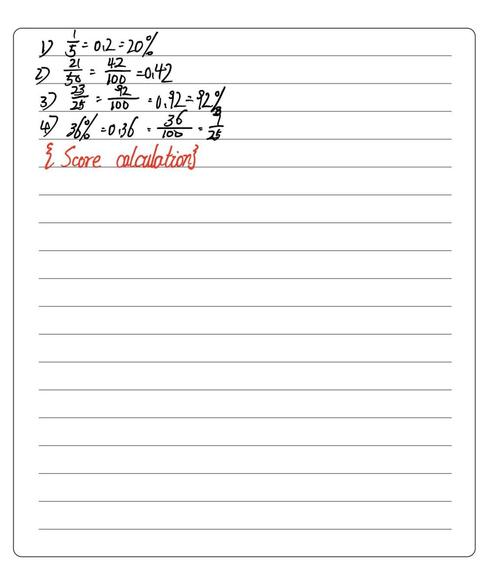 Match Each Fraction Decimal Or Percent On The Ri Gauthmath