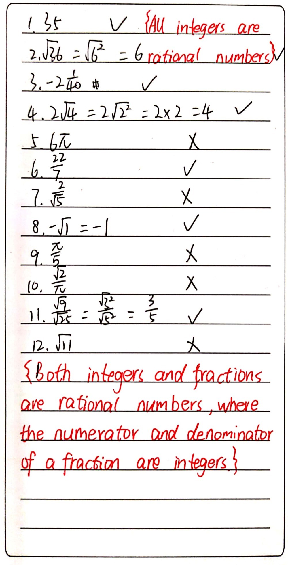 A Separate Rational And Irrational Numbers From T Gauthmath