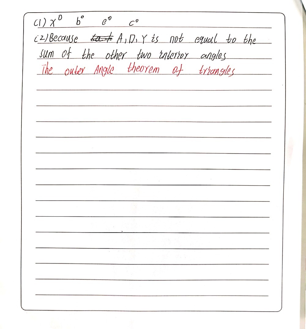 Exercise 12 3 1 I Select And Write The Exterior A Gauthmath