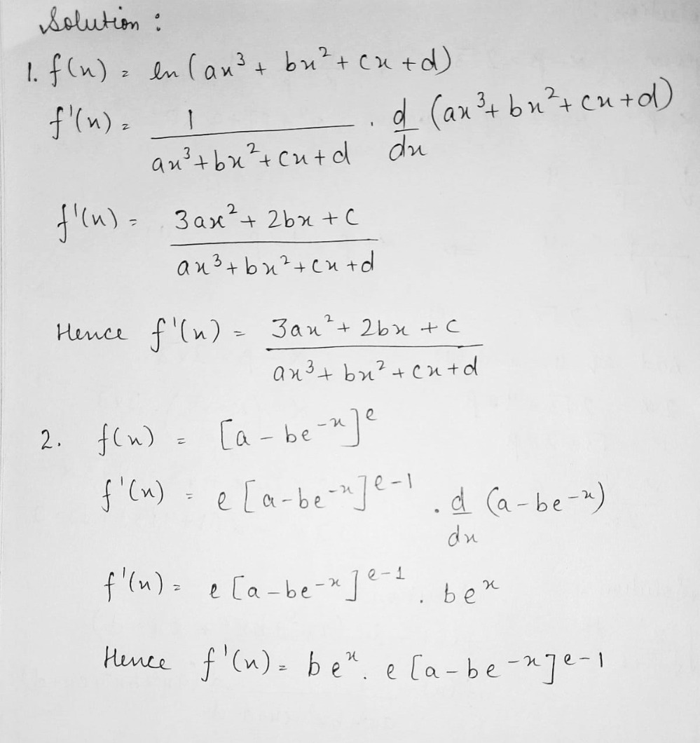 Question 14 10 Marks Find F X 1 Fx Ln Ax3 Bx2 C Gauthmath