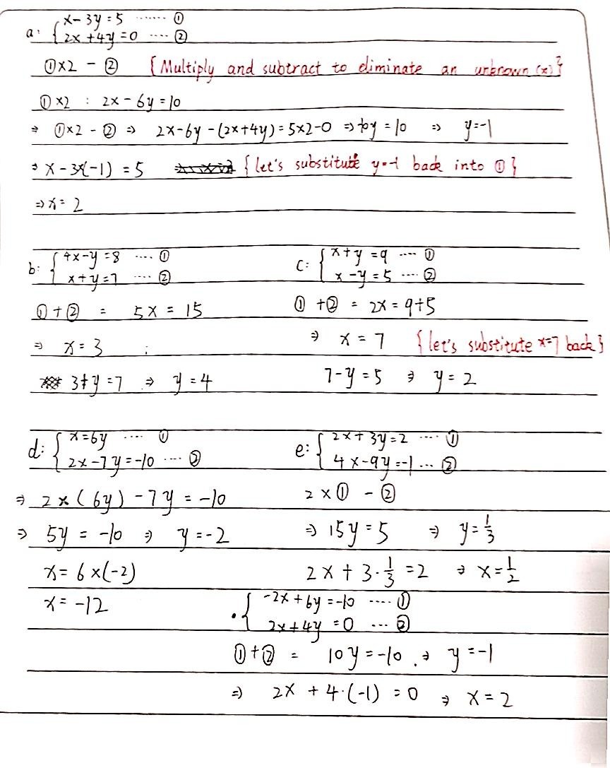 A Beginarrayl X 3y 5 2x 4y 0endarray B Beg Gauthmath A Beginarrayl X 3y 5 2x 4y 0endarray B Beg Gauthmath