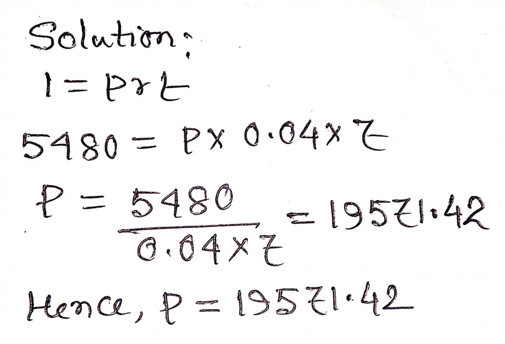 Question Solve I Prt For P When I 5 480 R 04 An Gauthmath