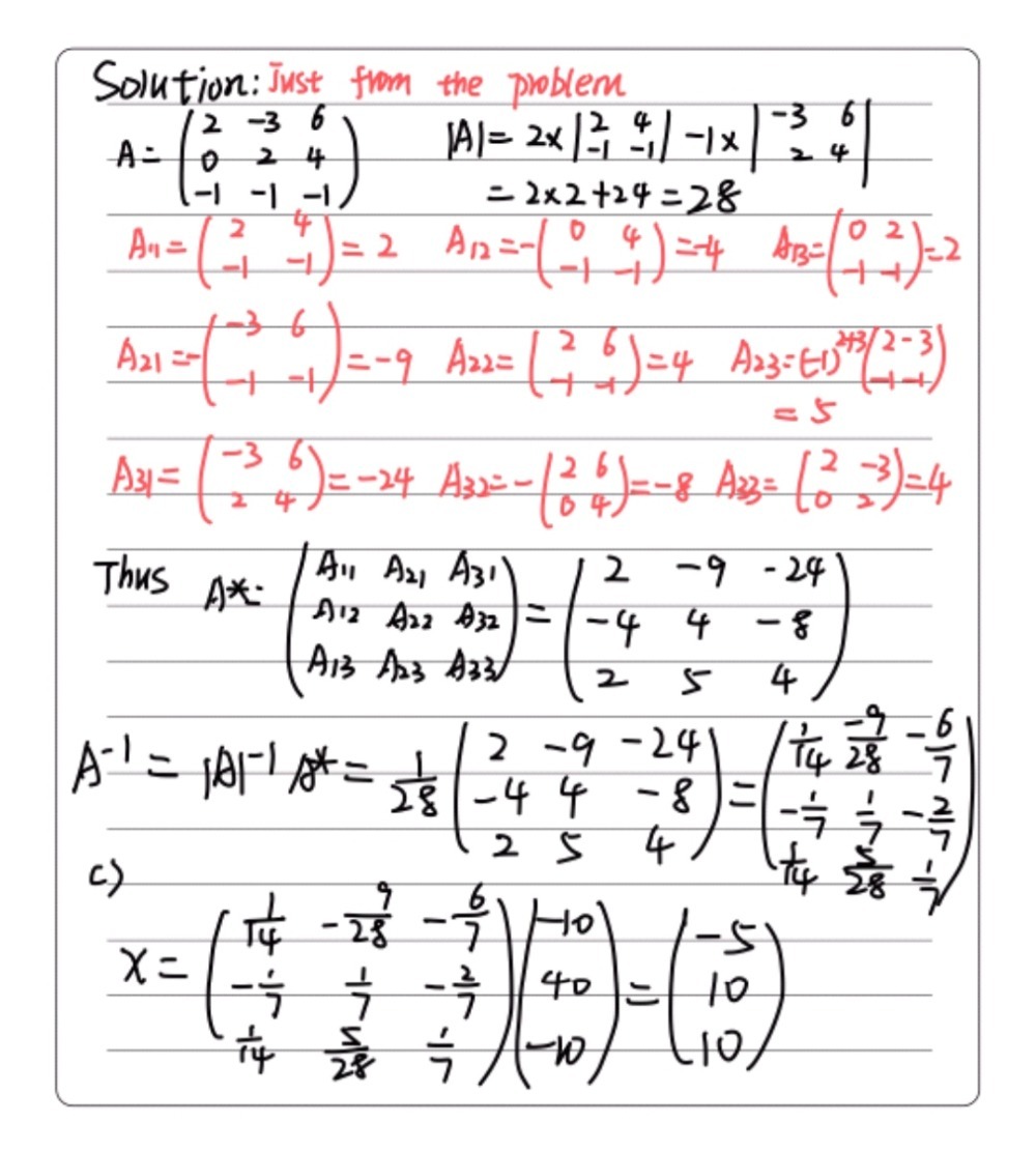 2x 3y 6z 10 2y 4z 40 X Y Z 10 Find The Mat Gauthmath