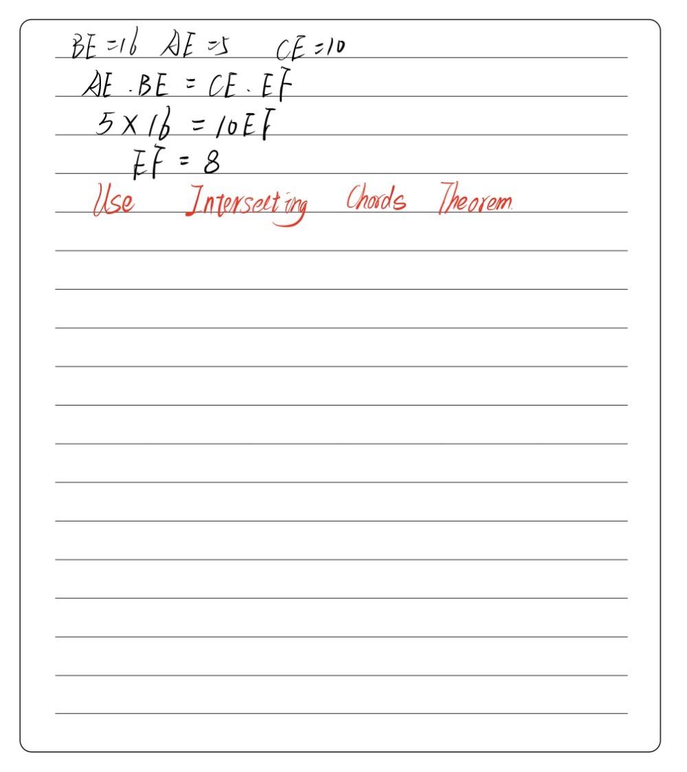 3 In The Accompanying Diagram Of Circle O Chords Gauthmath