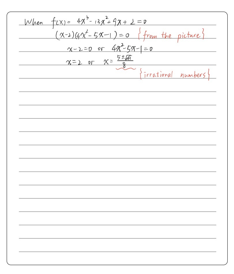 The Graph Of Fx 4x3 13x2 9x 2 Is Shown Below How Gauthmath