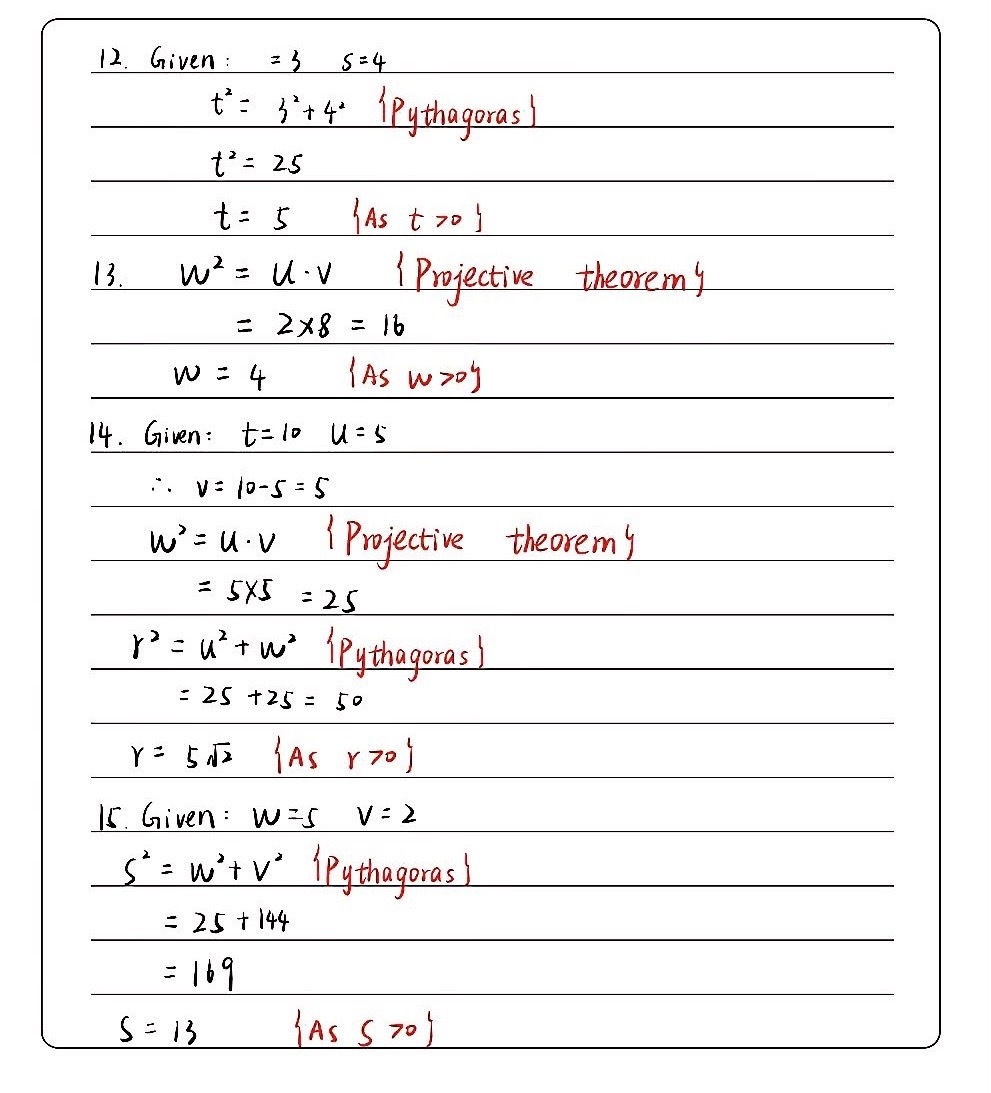 12 If R 3 And S 4 What Is The Length Of Side T Gauthmath