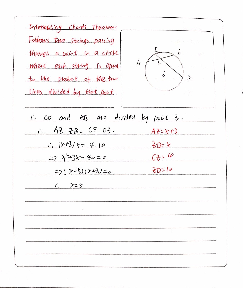 In Circle O Ae X 3 Eb X Ce 4 And Ed 10 Find X Gauthmath